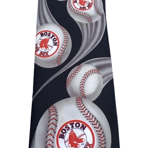 Boston Red Sox Curve Ball - Ralph Marlin Tie Necktie - Picture 1 of 5